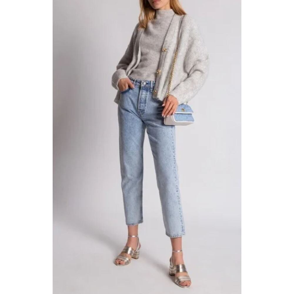 Rag & Bone Maya High Rise Ankle Slim Jeans US 28 Belmar Blue Rigid Denim